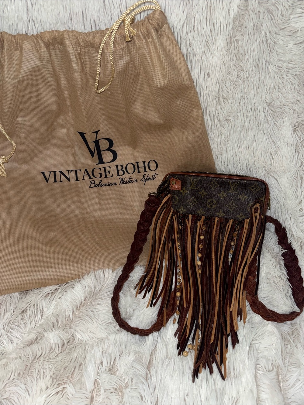 Vintage Boho Bags LV Crossbody